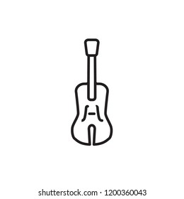 violin icon vector design. icon vector line style