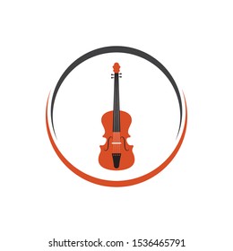 violin icon vector illustration design template