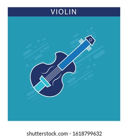 violin icon vector illustration design template