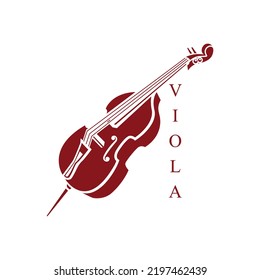 violin icon. Vector illustration of a violin isolated on white.