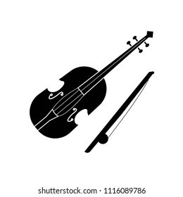 violin icon vector icon. Simple element illustration. violin symbol design. Can be used for web and mobile.