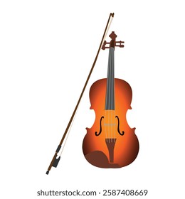 violin icon,musical instrument,vector illustration on white background.