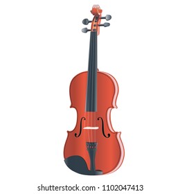 Violin illustration isolated