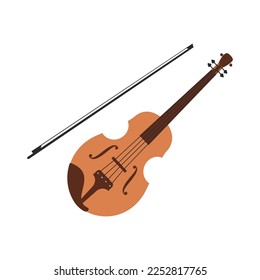 Violin illustration vector flat design eps 10