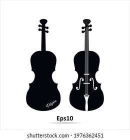 Violin Instrument icon. Vector illustration. EPS10