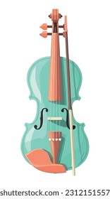 icono de ilustración vectorial de instrumento de violín aislado