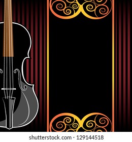 Violin instruments illustration