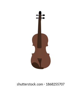 violin isolated on white background