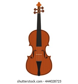 violin isolated on white background