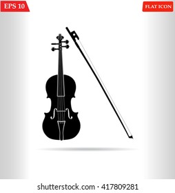 Violin isolated vector 