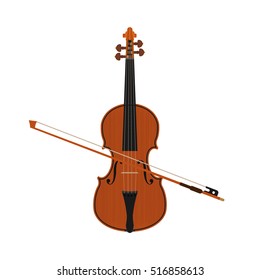  violin isolated white background
