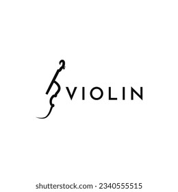 Diseño creativo del logotipo de Violin