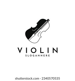 Violin logo design creative idea