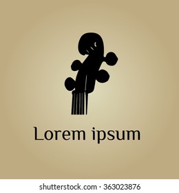 Violin logo design template, (identity template,icon, design element, sign, symbol)