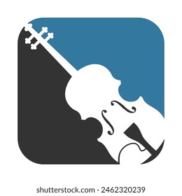 Violin logo icon design template