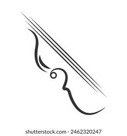 Violin logo icon design template