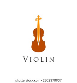 Logo de violín logotipo de la música de diseño vectorial plantilla de la realeza libre imagen  