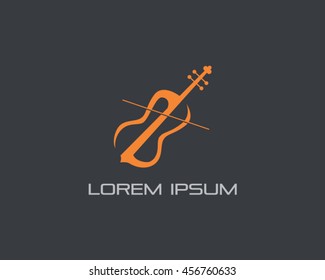 Violin Logo Vector