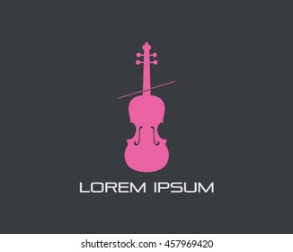 Violin Logo Vector