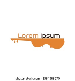 violin logo vector design template. violin symbol icon.