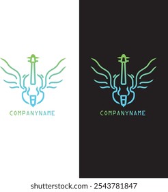 VIOLIN LOGO, VIOLIN LOGO WITH WINGS FOR ANY COMPANY OR LOGO