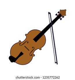 Violin music instrument