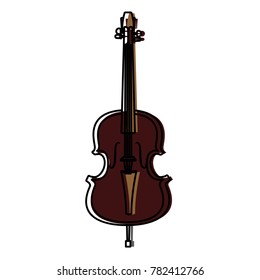 Violin music instrument