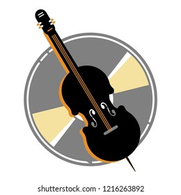 Violin music instrument icon
