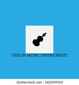 violin music instrument icon sign signifier vector