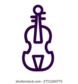 Violinmusikinstrument Symbol, Vektorgrafik