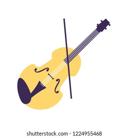 violin musical instrument on white background