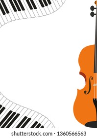 violin musical instrument pattern