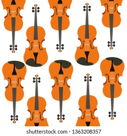 violin musical instrument pattern