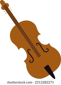 Violin Musical Instrument Vector Illustration