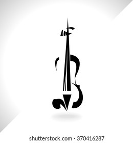 Violin musical instrument,vector