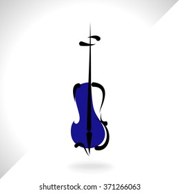 Violin musical instrument,vector