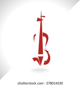 Violin musical instrument,vector