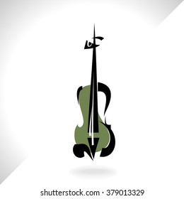 Violin musical instrument,vector