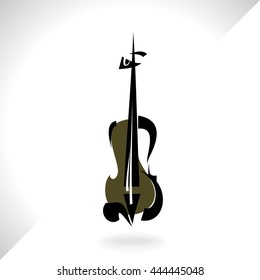 Violin musical instrument,vector