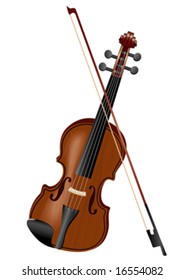 violin on white background, vector