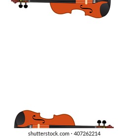 Violin on a white background, vector illustration