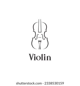 Icono vectorial de diseño clásico de la música de fondo de la orquesta de violín