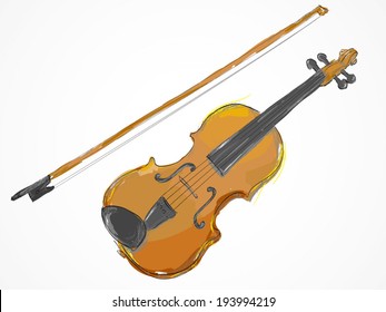 Violin Painting Vector art