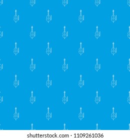 Violin pattern vector seamless blue repeat for any use