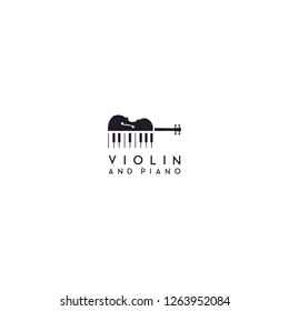 Violin and Piano Logo Design Inspiration