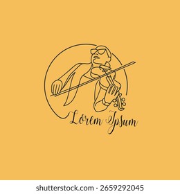 Logo-Vorlage für Violoncello