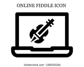 Violin search icon. Editable Violin search icon for web or mobile.