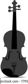 Violin Silhouette, Vector