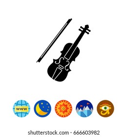Violin simple icon