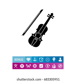 Violin simple icon